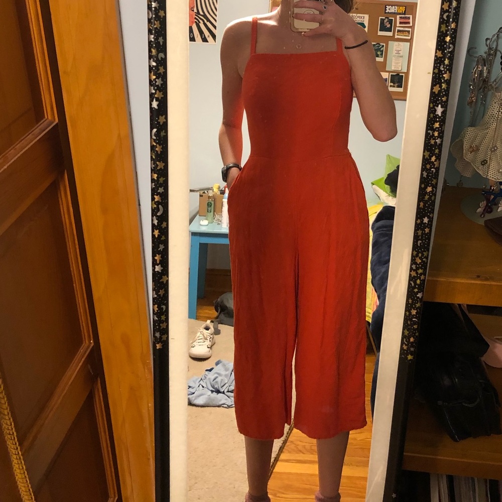 OLD NAVY Crop wide leg jumpsuit